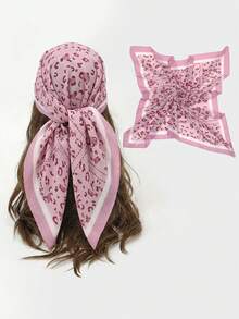 1pc 110*110cm Women's Paisley Pattern Printed Scarf, Elegant Headband And Neckerchief, Ideal Accessory For All Your Outfits
