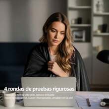 Matrimonial King Size Ultrasuave 400GSM Frazada de Franela Manta Individual Frazada Cómoda y Calientita Cobijas Calientitas Cobertores para Cama Sofá Dormitorio Oficina Viaje ()(Color Negra Matrimonial(200*230cm)) - Multicolor - Ver 5