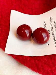 1 par o set de 5 colores de pendientes de perla minimalistas, artísticos y elegantes para mujeres, adecuados para fiestas de Año Nuevo, cenas formales, uso diario, bodas y otras ocasiones - Multicolor - Ver 9