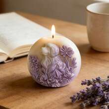 DIY动物桌面装饰、石膏手工皂和硅胶模具（可用于制作带有浮雕猫狗图案的香薰蜡烛） - 白色 - 查看 5