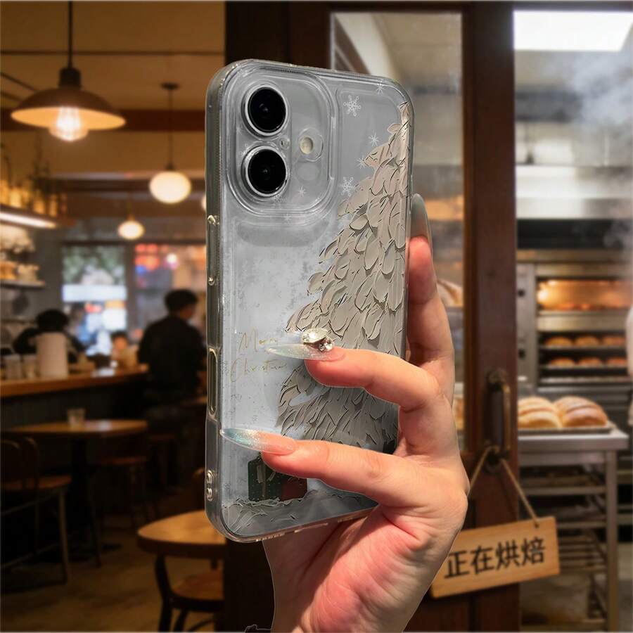 A Prueba De Golpes Marco Caso TPU transparente Para De Teléfono16 15 14 13 12 11 PROMAX Anti-arañazos Cubierta Protectora - transparente - Ver 1
