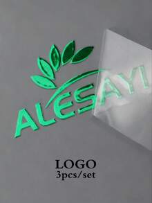 3D定制烫金转印贴纸，闪亮银色金属Logo水晶标签，自粘个性化品牌DTF印刷UV烫金压纹墙纸贴纸，防水 - 多色 - 查看 21