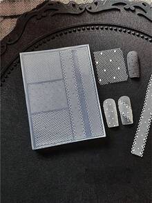 Khuôn làm móng nghệ thuật bằng silicon, kiểu Pháp, khuôn khắc 3D, khuôn móng silicon siêu mỏng họa tiết ren, khuôn đổ gel sơn móng tay họa tiết ren trắng, dễ tháo khuôn, khuôn khắc móng tái sử dụng, khuôn nhựa. Thích hợp cho các tiệm làm móng chuyên nghiệp và tự làm tại nhà. - Trong sáng - Xem 7
