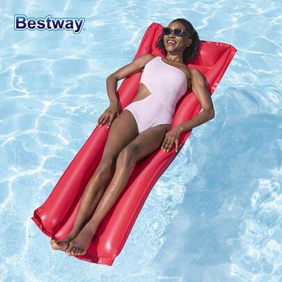  Bestway 44007 Flotador inflable de piscina para adultos de 3 colores a elegir, cojín inflable para piscina, flotador inflable para piscina, cojín de aire para piscinas, ríos y océanos