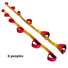 Conjunto de faixas para corrida cooperativa de 3/5/6 pernas para treinamento de trabalho em equipe, atividades de integração, jogos em grupo ao ar livre para adolescentes e adultos, corridas cooperativas em equipe para festas de aniversário, corridas de revezamento, gincanas, jogos para atividades no quintal. Inclui bolsa portátil. - Multicolorido - Ver 7