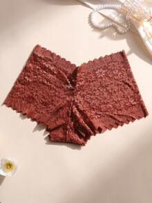 8条/包 性感无缝蕾丝镂空三角内裤 - 彩色 - 查看 7