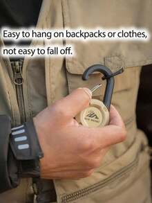 Llavero táctico telescópico con cable de acero - Multifuncional, clip resistente, adecuado para camping y senderismo al aire libre, cordón antiperdi da, con soporte para insignia y tarjeta de identificación. Regalo de Navidad - Multicolor - Ver 3