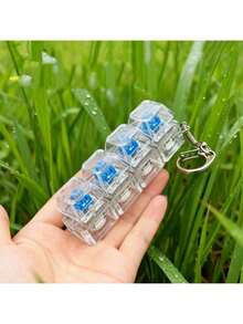 1 chiếc móc khóa bàn phím giảm căng thẳng dành cho người lớn - Các phím nhiều màu sắc, chất liệu PC bền. - Nhiều màu - Xem 5