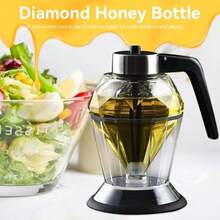 Honey Dispenser Honey Dispenser No Drip Honey Jars With Dipper Honey Pack Glass Honey Dispenser Honey Container Dispenser Honey Pot Honey Dipper - Multicolor - View 4