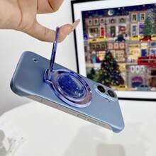 Luxuriöser Glitzerpulver Handyhalter Ring, universeller flacher faltbarer Ringgriff Ständer für den Schreibtisch