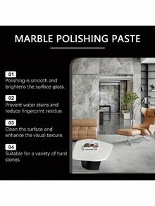 JUE FISH 大理石抛光膏，有效清洁抛光厨房石英石台面，去除瓷砖污渍并增强光泽，馈赠亲朋好友的佳品（新旧版本随机发货） - 彩色 - 查看 4