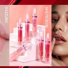 Erinde  Lip Plumping Booster, Spicy Lip Plumper Gloss Lip Plumping Oil, Ultra-Hydrating & Nourishing Plump Lip Plumper, Glossy Finish Fuller Natural Lip Gloss For Women Girls - Honey - 查看 6