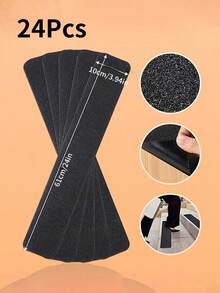 6/12/24pcs Non-Slip Outdoor Stair Treads, Easy To Install Safety Anti-Slip Strips, Suitable For Steps, Skateboards, Decks And Ramps, Weather-Resistant Anti-Slip Mats, Stair Treads, Ramp Safety Enhancement, Matte Anti-Slip Strips