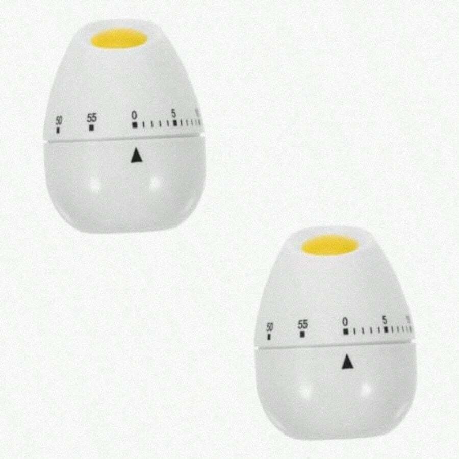 ABOOFAN 2 Piezas Temporizador Egg Timer Administrador de de Cocina Contador regresivo cronómetro de Huevo cronómetro de Estudio mecánico niño el plastico - comosemuestra - Ver 1