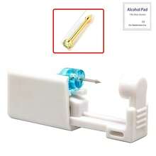 Second-Generation Disposable Nose Piercing Tool, Stainless Steel Nose Stud Piercing Gun For Ear And Nose Piercings