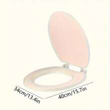 Soft Padded Toilet Seat Cover, Non-Slip Base, Fits All Toilets, Modern Sanitary Design, Noise-Reducing Soft Lid, Easy To Clean Seamless Surface, Durable Plastic Structure, Suitable For Home And Commercial Bathrooms.