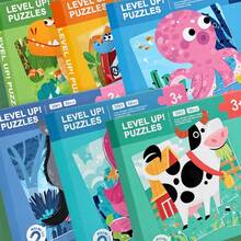 1pc Magnetic Puzzle Book, 30+Pcs, 6 Themes Available, Progressive Fun Puzzle, Rounded Corners + Strong Magnets To Prevent Falling, Children's Concentration Training Early Education Toy, 3-8 Years Old Kids Home Interaction / Kindergarten Enlightenment Tool. This Magnetic Puzzle Book Designed For Children Covers 6 Popular Themes Including Farm, Animals, Ocean, Etc. With Vibrant Cartoon Patterns To Easily Capture Kids' Interest. Printed With Soy-Based Ink And Rounded Edges. - Magnetic Puzzle Book - View 10