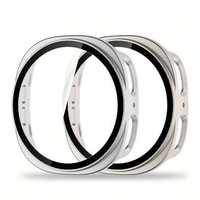 2Pcs Glass+Case For Galaxy Watch 8 40mm 44mm Hard Bumper Built-In Ultra-HD Tempered Glass Protector Cover Accessories