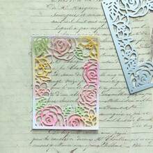 1Pc Roses Design Series Cutting Die, Embossing Die Cut, Suitable For Holiday Decoration, Scrapbook Paper Crafts, Handmade Greeting Card Making DIY, Elegant Scrapbooking, Wedding, Birthday, Valentine's Day Cards, Suitable For Handmade DIY Scrapbooks, Invitations, And Gifts. - Silver - View 4
