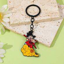 1个龙珠Z孙悟空锌合金钥匙扣，时尚可爱的包包装饰/汽车钥匙扣。 - 彩色 - 查看 8