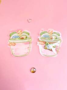 50/100个可爱卡通拉链袋 - 独特的密封设计，适合存放零食、糖果、礼品和珠宝。多种形状和可爱的卡通图案可供选择。彩色塑料袋，派对礼品和创意包装。可爱的糖果礼品袋，可重复密封的零食和糖果袋。 - 彩色 - 查看 5