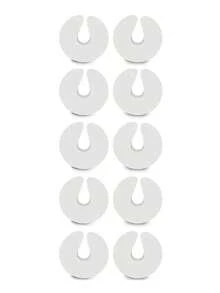 1/5/10pcs Baby Anti-Pinch Door Stop, Thickened And Hardened Baby Safety Door Stop, Windproof, Anti-Pinch, Thickened, High Elasticity, Baby Safety Finger Protector, Protects The Door And Cushions Shock To Keep The Door Open. - White - View 9