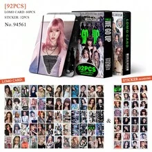 每盒92件（60张LOMO卡+32张贴纸），K-POP粉丝周边，SKZ限量版粉丝商品，照片卡，贴纸，节日礼物 - 彩色 - 查看 9