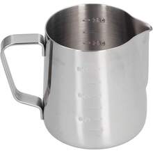 14oz 400ml Taza de Espuma de Acero Inoxidable con Pico Puntiagudo Jarra Artística para Café Jarra para Vapor de Leche con Escala para Hacer Café Uso en la Cocina en el Hogar - 1 - Ver 10