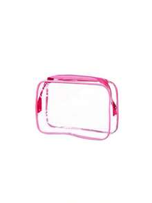 1/4/8/12/16 Pcs Sleepover Party Essential Set, Customizable Toiletry Bag, Makeup Bag, 1 Set Personalized Toiletries, Customizable Set. Polyester Spa Party Supplies - Pink Non-Electric Facial Cleansing Tool Set - Multicolor - View 9
