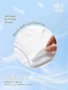 Niceday 155mm, 100pcs Super Soft Sanitary Napkins, Daily Pads, Ultra-Thin Menstrual Pads, Super Breathable Period Care Pads, Absorb Heavy Flow, Keep Intimate Area Dry And Itch-Free - 155mm (100pcs/5packs) - View 8