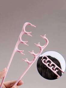 فرشاة شعر ذات ملمس، مشط تصفيف ذو ملمس ناعم لإضافة حجم للجذور والغرة، أسنان عريضة لزيادة حجم الشعر، تصفيفة شعر مجعدة وكثيفة، مشط تنعيم مناسب للرجال والنساء - متعدد الألوان - مشاهدة 10