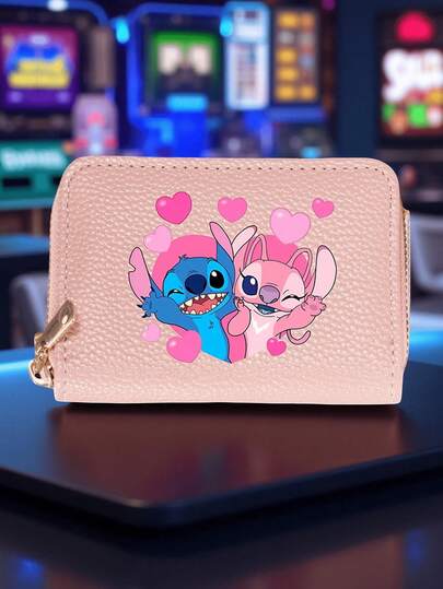 1 pieza Patrón de costura de billetera corta - Monedero con cremallera de moda con ranuras para tarjetas, ligero y portátil, adecuado para uso diario y viajes para mujeres, billetera mini, monedero, billetera pequeña, billetera linda