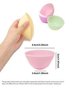 3pcs DIY Face Mask Tool Set - Dual Scale Measuring Spoon + Dual-Head Silicone Face Mask Brush & Cleansing Brush + Soft Silicone Mixing Bowl, DIY Skincare Essential, Easy For Beginners, Mixing & Cleansing, DIY Face Mask Set, DIY Essentials, Precise Measurement, Mixing Bowl, Cleansing Brush, Dual-Head Silicone Brush, 5g Measuring Spoon, Dual Scale Measuring Spoon, Beauty Tools, Beginner DIY Skincare Tools - Multicolor - View 5