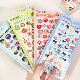 1 pieza Pegatina acrílica 3D Takuma Gezi, pegatina decorativa para estudiantes, pegatina de cristal transparente, diseño de cámara, regalo del Día de San Valentín, regalo de Año Nuevo, estilo aleatorio