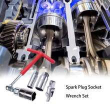 Sets Of 4PC T-BAR Spark Plug Removal Tool Flexible Spanner Socket 16mm 18mm 21mm - T-type Spark Plug Wrench Tool - View 7