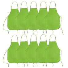 10pcs Polka Dot Aprons, Suitable For Children, Teens And Artists - Durable Non-Woven Fabric, Perfect For Classroom, Kitchen, Crafts And Party Activities, Children's Art Supplies, Craft Aprons, Fun Design, Easy Care - Multicolor - View 15