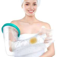 Protector de Yeso de Brazo Adulto para Ducha, Funda de Yeso Impermeable, Cubierta Hermética de Brazo Reutilizable, Mantener Seco Vendaje Baño Protege Lesiones Fractura Tatuaje, Ligero Y Apto - / - Ver 1