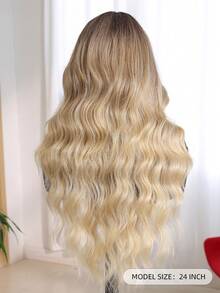 Multi Color Wavy Curly Long Hair - Long Heat-Resistant Synthetic Wig, Suitable For Women, 4X2 U-Part Lace Wig 24 Inch Split Wig - Party Costume, Daily Wear, Colorful Wig, Music Festival Halloween Costume Wig - Multicolor - View 5