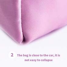 Miniso Bolsa de maquillaje cuadrada: Espacio de gran capacidad y multicapa, tela resistente a los arañazos, organizador de cuidado de la piel en el hogar y de retoques sobre la marcha (1 pieza)