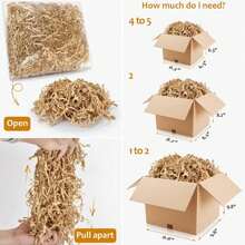 Christmas Brown Crinkle Cut Paper Shred Filler For Gift Baskets Box Bags 1_2 LB, Shredded Paper Grass For Bridesmaid Thanksgiving Valentine'S Day Mother'S Day Easter Christmas Holiday Packaging Wrapping WUINOID - ColorC - 查看 2