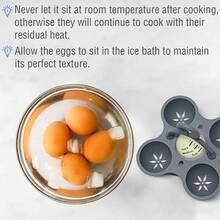 Esie Houzie - Temporizador de huevo para hervir huevos duros medianos y suaves cambia de color cuando se termina soporte para 4 huevos fácil cocción azul - El Grisaz - Ver 5