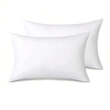 1pc/2pcs White Pillow Insert, Cushion Insert, Various Sizes Pillow Pad, Super Soft Fiber Filled, Non-Woven Fabric European Style Cushion Core, Square Sofa Back Cushion Core, Suitable For Living Room Sofa, Bedroom Headboard Decor, Living Room, Bedroom, Car Seat, Comfortable Decoration For Valentine's Day, Mother's Day, Easter, All Seasons
