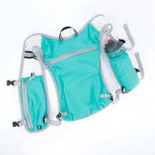 男女通用跑步背心式水袋背包，5升轻便跑步背包水袋包，适用于马拉松、越野跑、骑行、徒步、慢跑（仅背包，不含水袋）