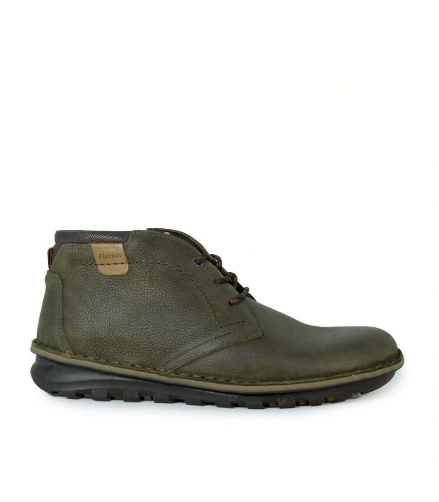 Men Wide Fit Boots - Khaki - View 1