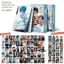 K-Pop JIMIN V J-HOPE RM JIN MARTI JAMES JUHOON SEONGHYEON KEONHO 5pcs/6pcs/124pcs/92pcs Photo Card Collection Set - Handmade Scrapbook Set, K-Pop Birthday Gift Exchange Cards With Display Box, Bookmark Set, Collector Cards Valentine's Day Small Gift, Popular Group Fansite Cards - Multicolor - View 12