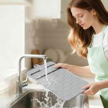 Reposacuchillos ideal para guardar cuchillos de cocina. Portacuchillos tipo cajón, resistente, extraíble y versátil. - Gris - Ver 2