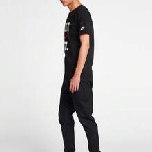 Nike Sportswear 字母印花圓領美式復古多巴胺短袖T卹 - 黑色 - 查看 4