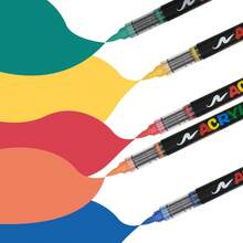 240/168/120/72/48/36/24/12 Colors Acrylic Marker Pen Set, Suitable For Painting, Illustration, Handicrafts, Coloring Books, And Other DIY Projects On Paper, Fabric, Wood, Stone, Plastic, Glass, Ceramic, Pumpkin, Etc. Ideal For Students And Adults. Great Gift For Thanksgiving, Halloween, Christmas. - Multicolor - View 4