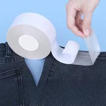 10m/Roll Pants Hem Shortening Tape, No-Sew Hem Tape For Pants, Sleeves, Curtains, Double-Sided Self-Adhesive Hem Tape
