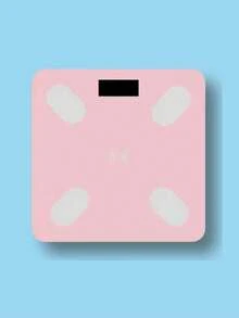 1pc Smart Body Fat Scale, Battery Powered, Bluetooth Connected, High Precision Body Composition Measurement, Fashionable Minimalist Design, Clear LCD Display, Auto On/Off, Non-Slip Base, Suitable For Home Fitness Tracking, Adult Fitness Enthusiasts, Health-Conscious Individuals, Ideal For Post-Workout Weight Management, Smart Home Fitness Equipment.